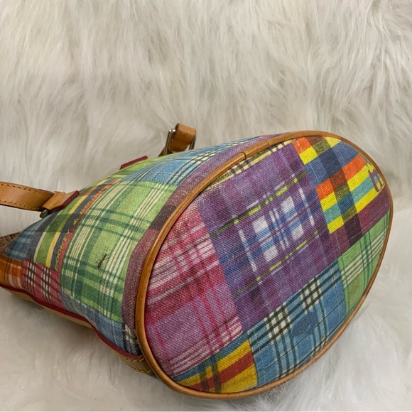 Dooney & Bourke Colorful Patchwork Tote and Pouch Set (EUC) - Picture 4 of 16